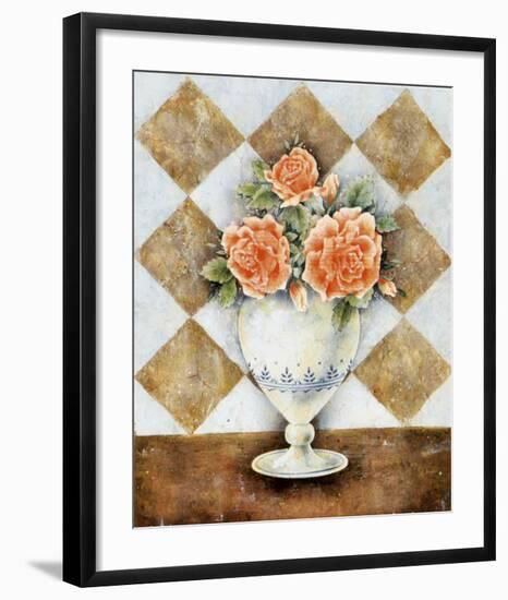 Vase of Roses-A^ Da Costa-Framed Art Print