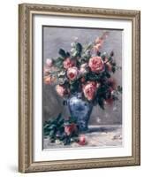 Vase of Roses-Pierre-Auguste Renoir-Framed Giclee Print