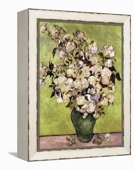 Vase of Roses-Vincent van Gogh-Framed Premier Image Canvas