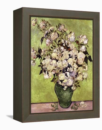 Vase of Roses-Vincent van Gogh-Framed Premier Image Canvas