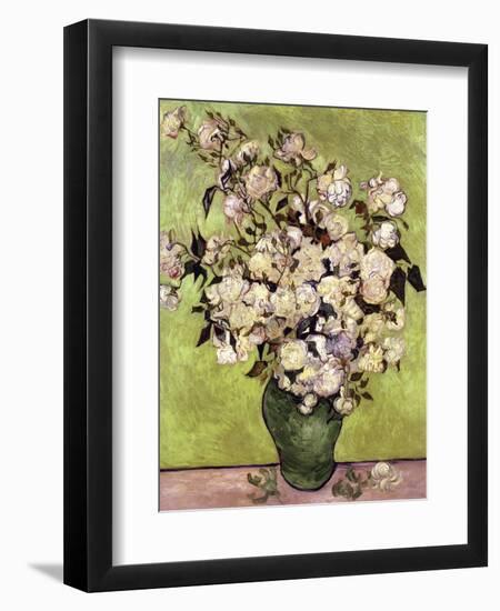 Vase of Roses-Vincent van Gogh-Framed Giclee Print