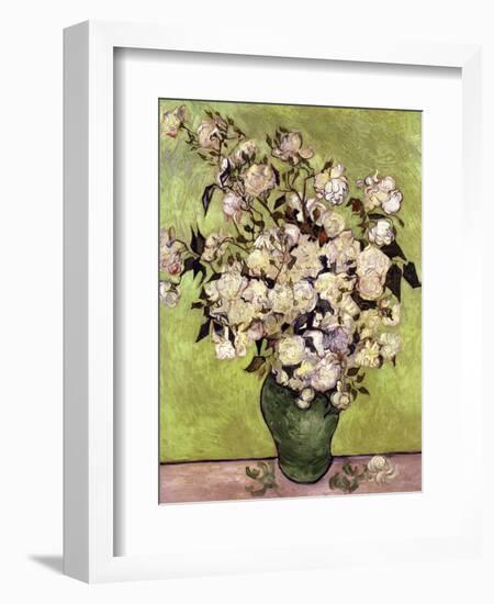 Vase of Roses-Vincent van Gogh-Framed Giclee Print