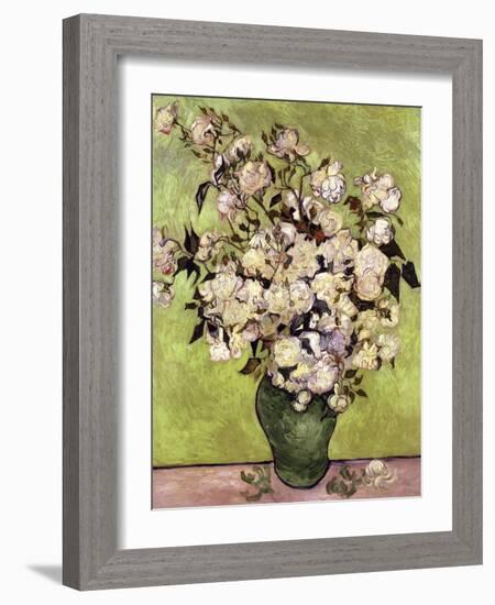 Vase of Roses-Vincent van Gogh-Framed Giclee Print