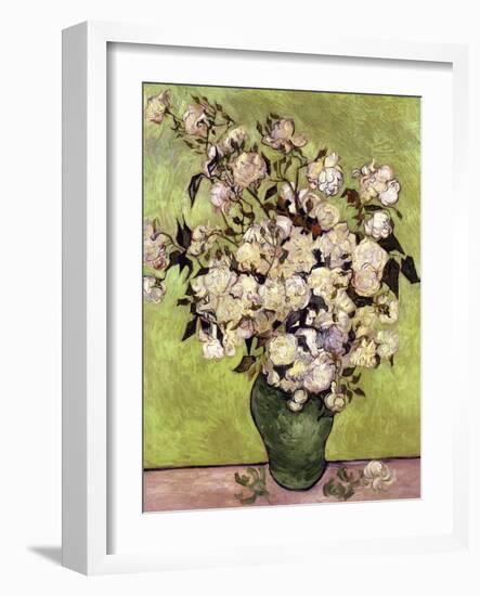 Vase of Roses-Vincent van Gogh-Framed Giclee Print