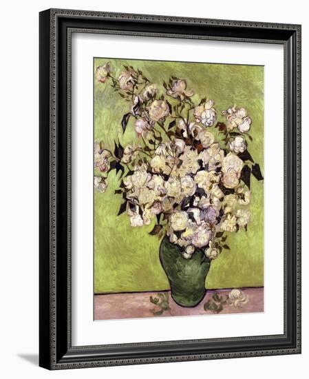 Vase of Roses-Vincent van Gogh-Framed Giclee Print