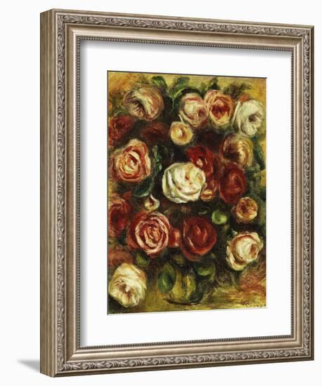 Vase of Roses-Pierre-Auguste Renoir-Framed Giclee Print