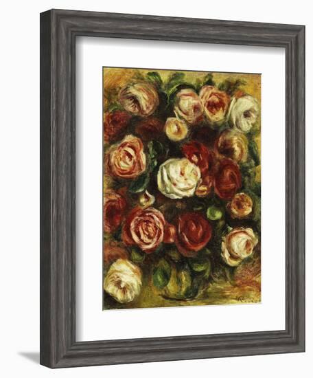 Vase of Roses-Pierre-Auguste Renoir-Framed Giclee Print