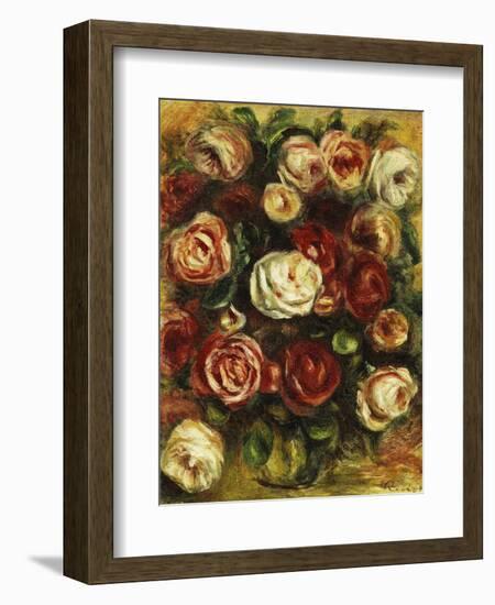 Vase of Roses-Pierre-Auguste Renoir-Framed Giclee Print