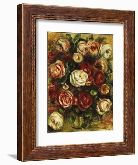 Vase of Roses-Pierre-Auguste Renoir-Framed Giclee Print