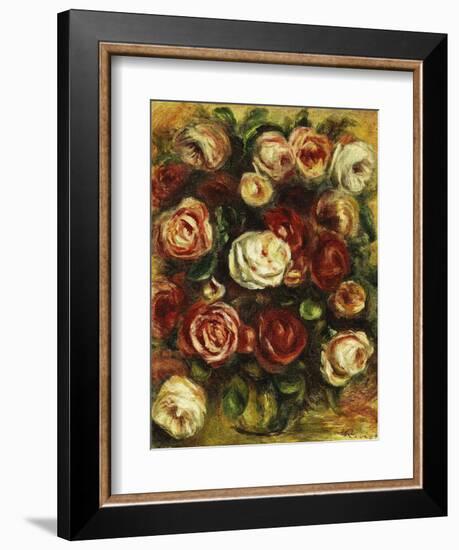 Vase of Roses-Pierre-Auguste Renoir-Framed Giclee Print