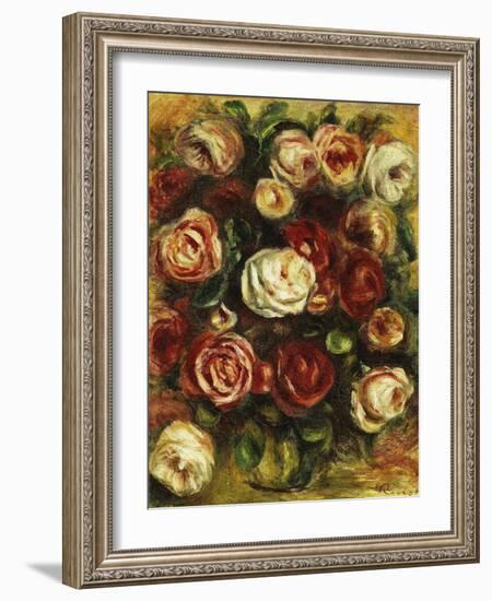 Vase of Roses-Pierre-Auguste Renoir-Framed Giclee Print