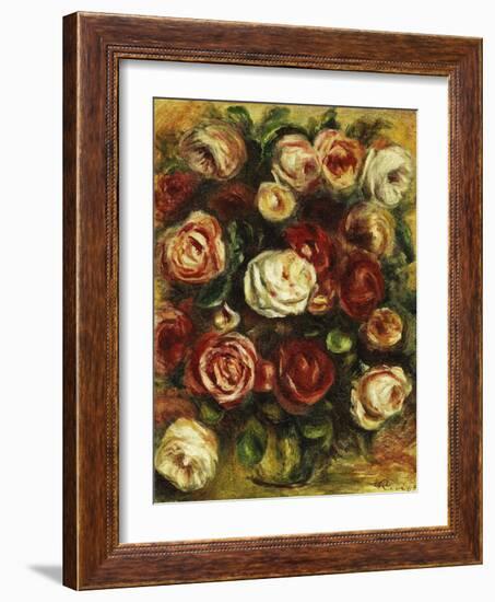 Vase of Roses-Pierre-Auguste Renoir-Framed Giclee Print