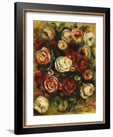 Vase of Roses-Pierre-Auguste Renoir-Framed Giclee Print