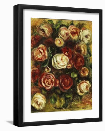 Vase of Roses-Pierre-Auguste Renoir-Framed Giclee Print