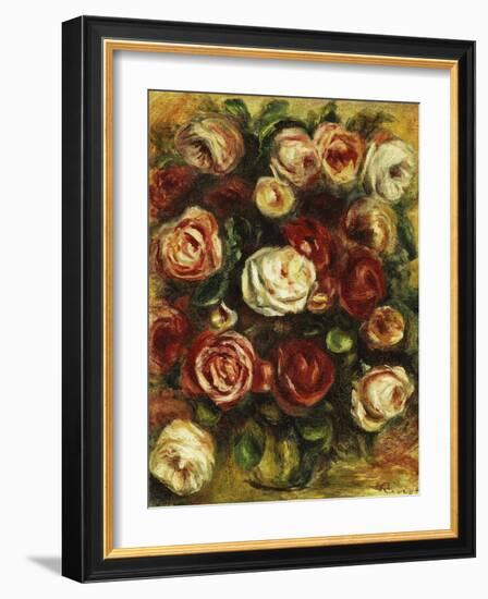 Vase of Roses-Pierre-Auguste Renoir-Framed Giclee Print