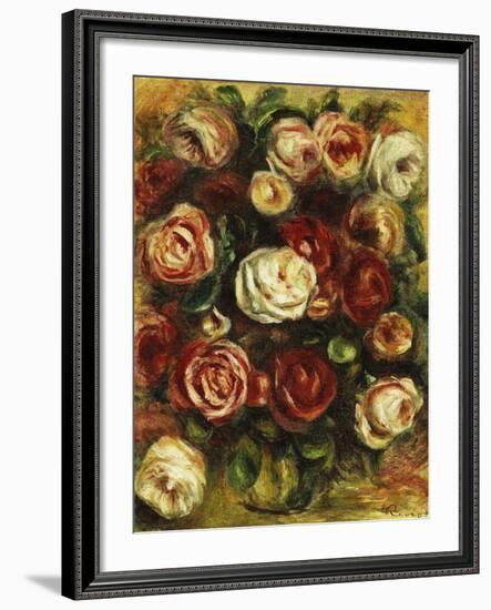 Vase of Roses-Pierre-Auguste Renoir-Framed Giclee Print