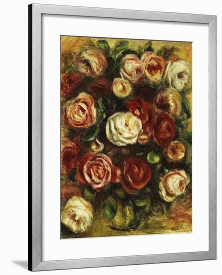 Vase of Roses-Pierre-Auguste Renoir-Framed Giclee Print