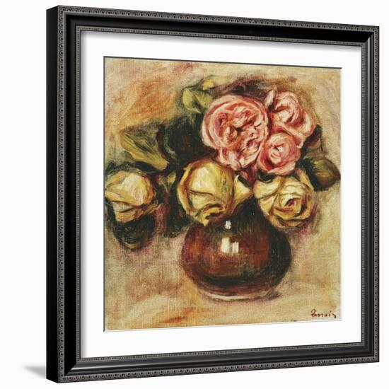 Vase of Roses-Pierre-Auguste Renoir-Framed Giclee Print