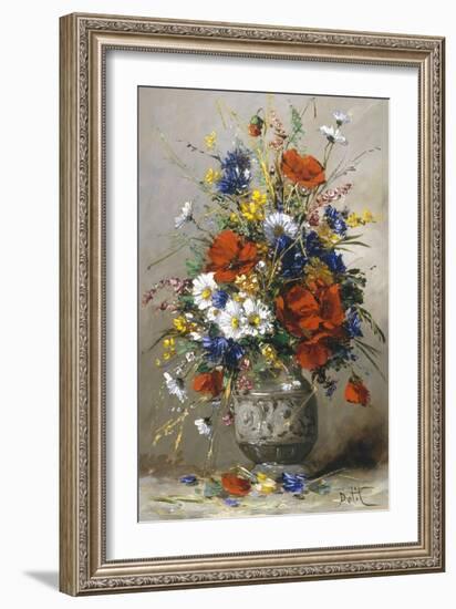 Vase of Summer Flowers-Eugene Petit-Framed Giclee Print