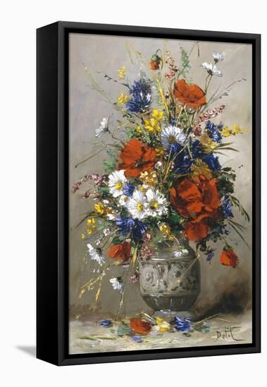 Vase of Summer Flowers-Eugene Petit-Framed Premier Image Canvas