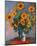 Vase of Sunflowers-Claude Monet-Mounted Art Print