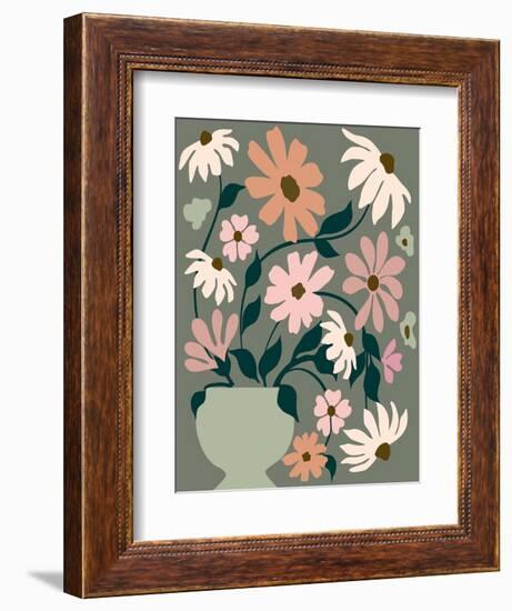 Vase of Wildflowers-Incado-Framed Art Print