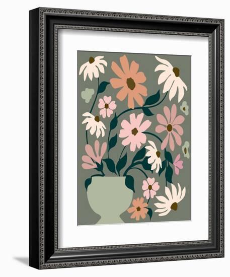 Vase of Wildflowers-Incado-Framed Art Print