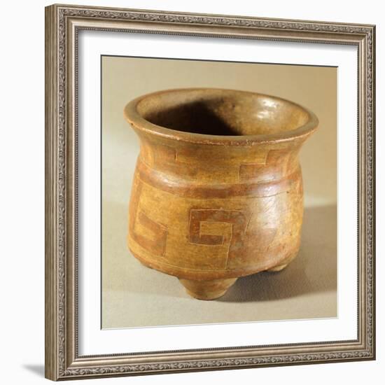 Vase Originating from El Salvador, Pre-Colombian Civilization-null-Framed Giclee Print