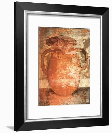 Vase Rouge II-Pascal Amblard-Framed Art Print