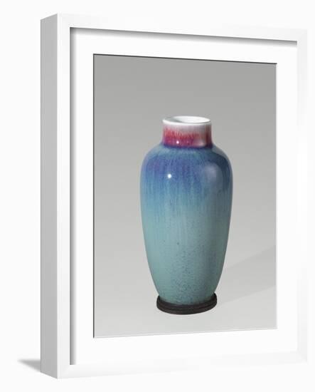 Vase "Saïgon" à fond flammé-null-Framed Giclee Print