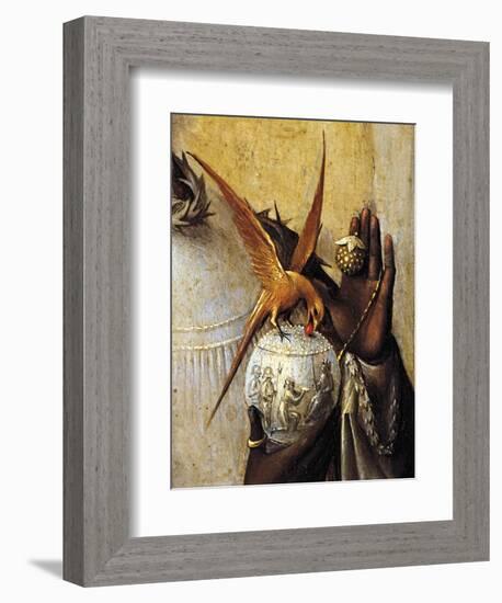 Vase Surmounted by Bird, Detail from Adoration of the Magi, 1510-Hieronymus Bosch-Framed Giclee Print