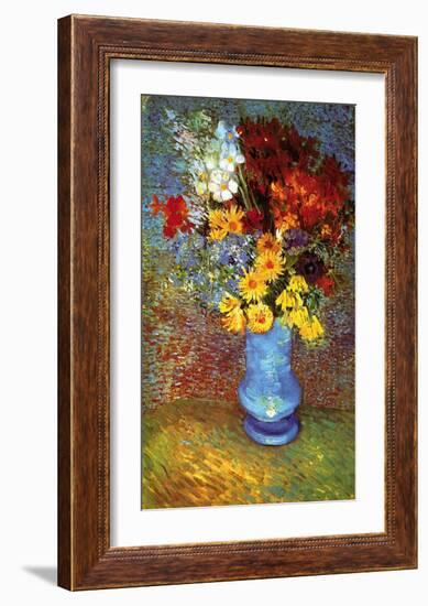 Vase with Anemone-Vincent van Gogh-Framed Art Print