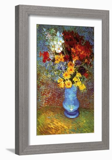 Vase with Anemone-Vincent van Gogh-Framed Art Print