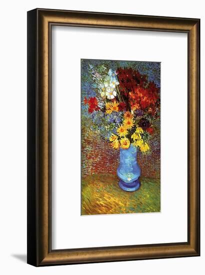 Vase With Anemone-Vincent van Gogh-Framed Art Print