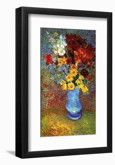 Vase With Anemone-Vincent van Gogh-Framed Art Print