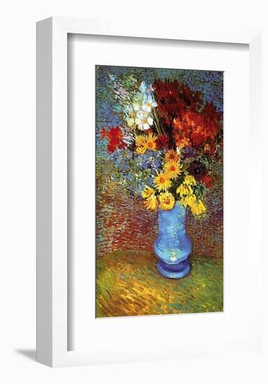 Vase With Anemone-Vincent van Gogh-Framed Art Print