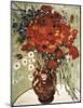 Vase with Daisies and Poppies-Vincent van Gogh-Mounted Art Print