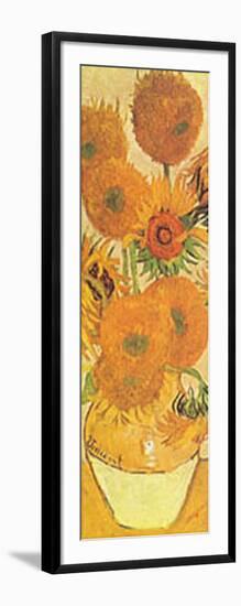 Vase with Fifteen Sunflowers Detail-Vincent van Gogh-Framed Art Print