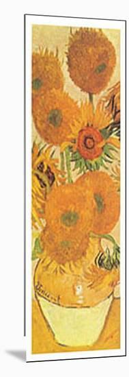 Vase with Fifteen Sunflowers Detail-Vincent van Gogh-Mounted Art Print
