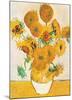 Vase with Fifteen Sunflowers-Vincent van Gogh-Mounted Art Print