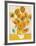 Vase with Fifteen Sunflowers-Vincent van Gogh-Framed Art Print