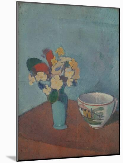 Vase with Flowers and Cup, 1887-Émile Bernard-Mounted Giclee Print