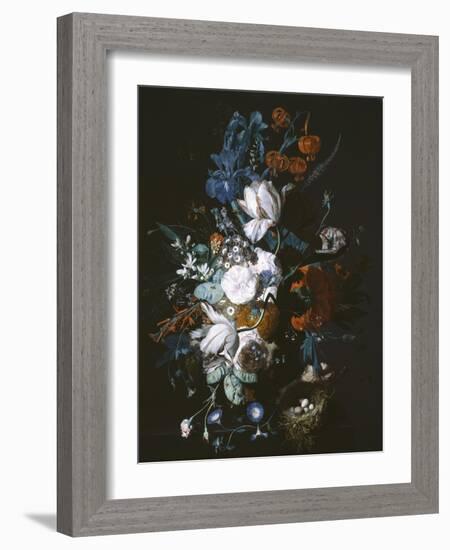 Vase with Flowers, C.1720-Jan van Huysum-Framed Giclee Print