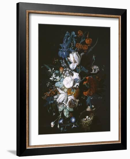 Vase with Flowers, C.1720-Jan van Huysum-Framed Giclee Print