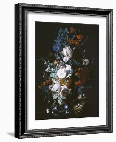 Vase with Flowers, C.1720-Jan van Huysum-Framed Giclee Print