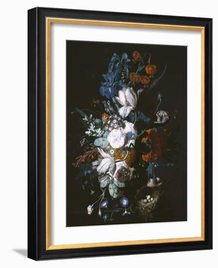 Vase with Flowers, C.1720-Jan van Huysum-Framed Giclee Print