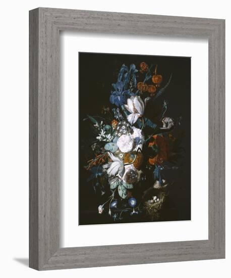 Vase with Flowers, C.1720-Jan van Huysum-Framed Giclee Print