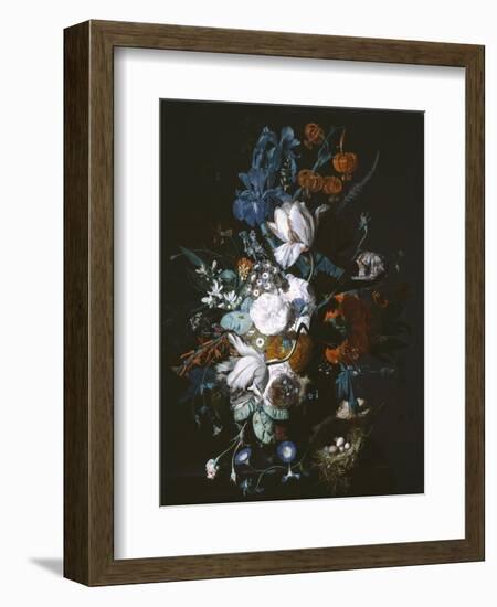 Vase with Flowers, C.1720-Jan van Huysum-Framed Giclee Print