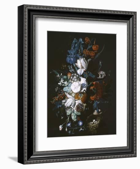 Vase with Flowers, C.1720-Jan van Huysum-Framed Giclee Print