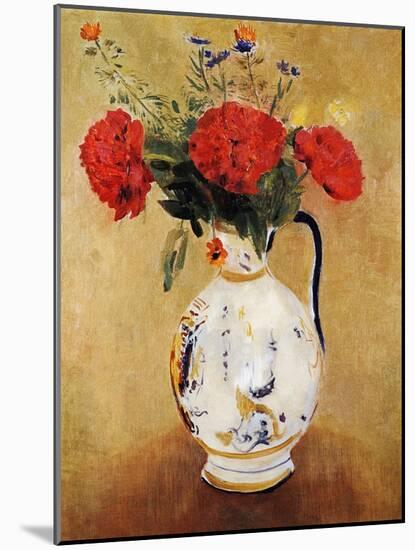 Vase with Flowers-Odilon Redon-Mounted Giclee Print